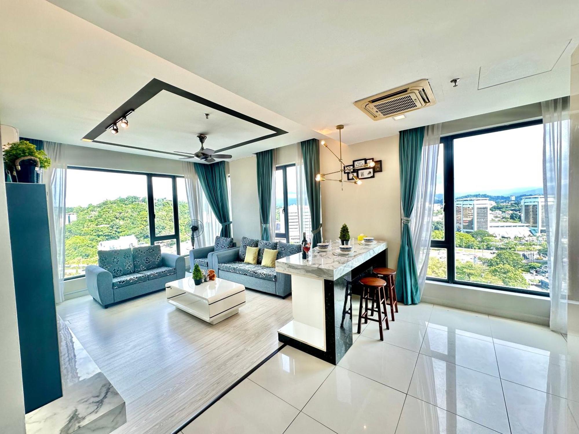 Cozy Living Sky Apartment Кота Кинабалу Екстериор снимка